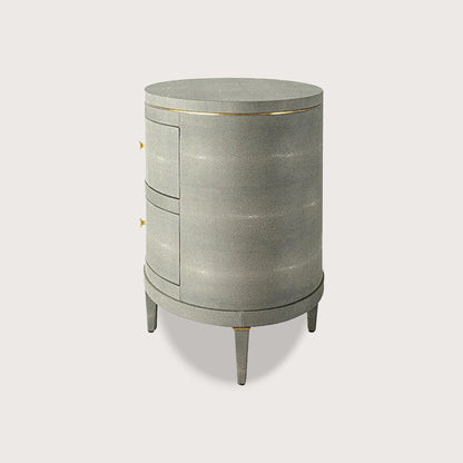 Odette Curved Metal Bedside Table - Green Bedside Table Raffine