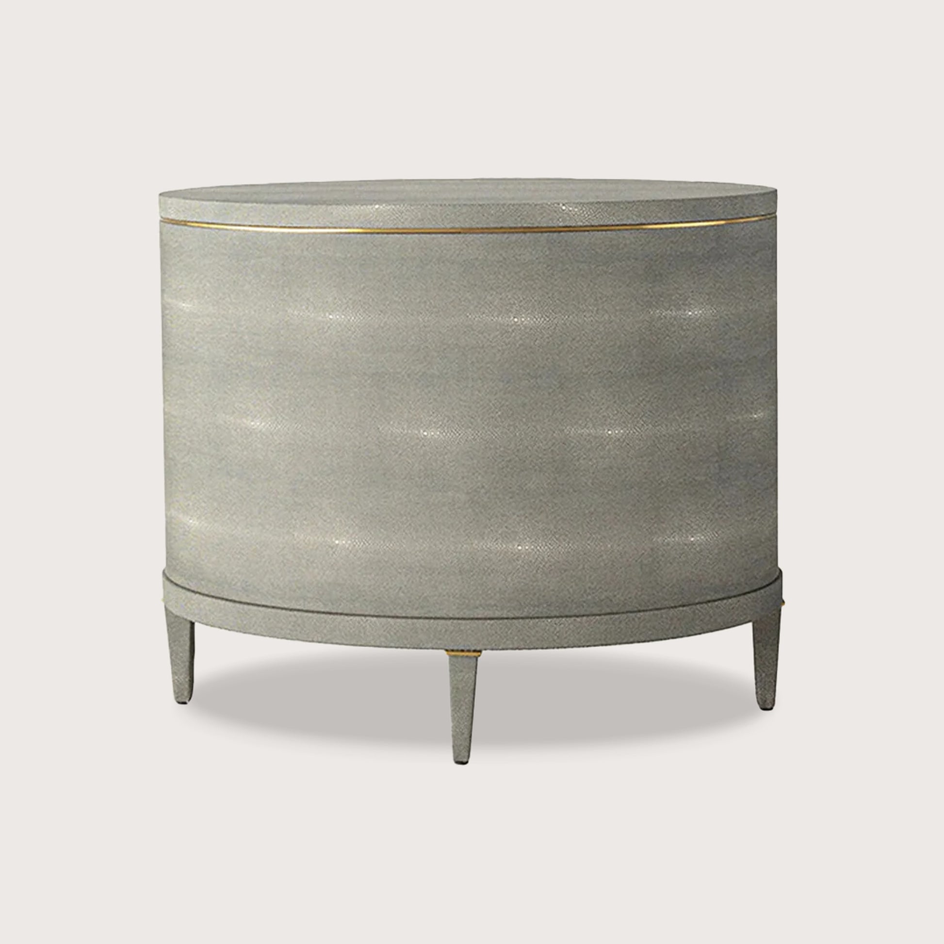 Odette Curved Metal Bedside Table - Green Bedside Table Raffine