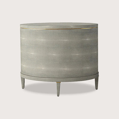 Odette Curved Metal Bedside Table - Green Bedside Table Raffine
