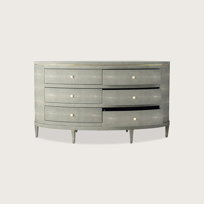 Odette Curved Metal Dresser - Green Dresser Raffine