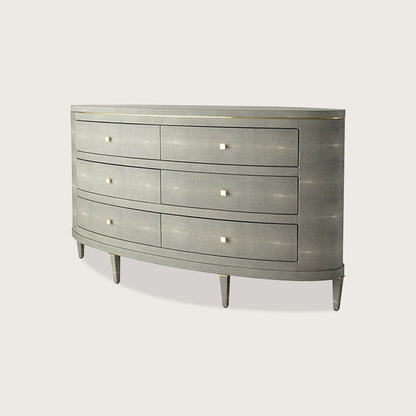 Odette Curved Metal Dresser - Green Dresser Raffine