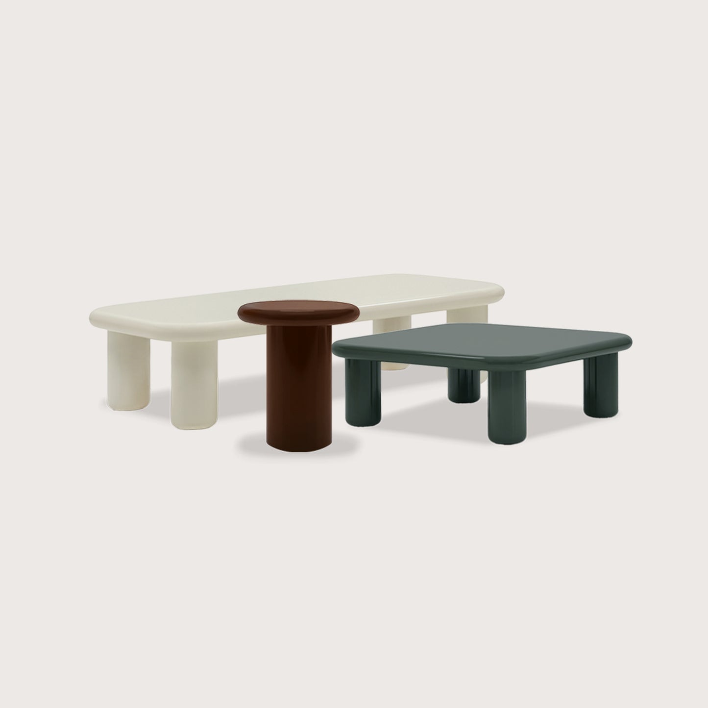 Olivier Minimalist Side Table - Red Side Table Raffine