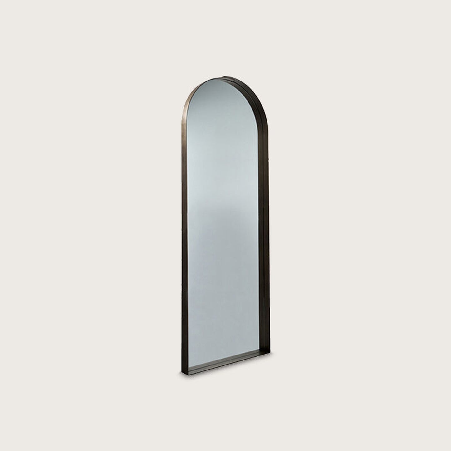 Rene Curved Metal Mirror - Brass Mirror Raffine