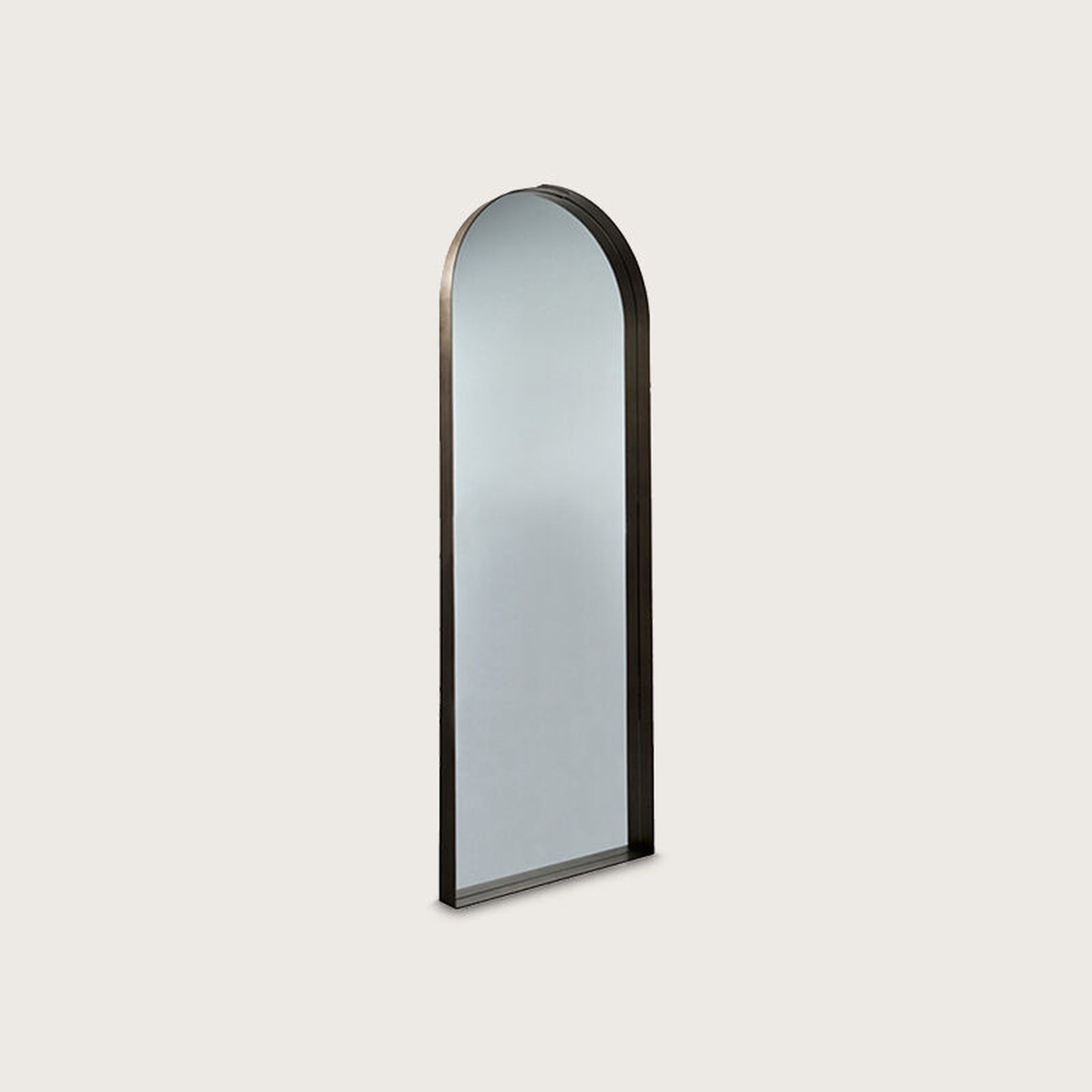 Rene Curved Metal Mirror - Brass Mirror Raffine
