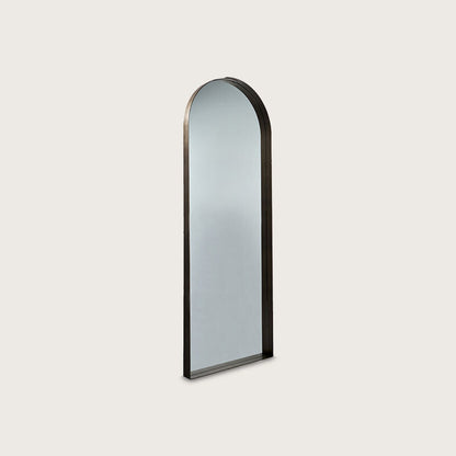 Rene Curved Metal Mirror - Brass Mirror Raffine