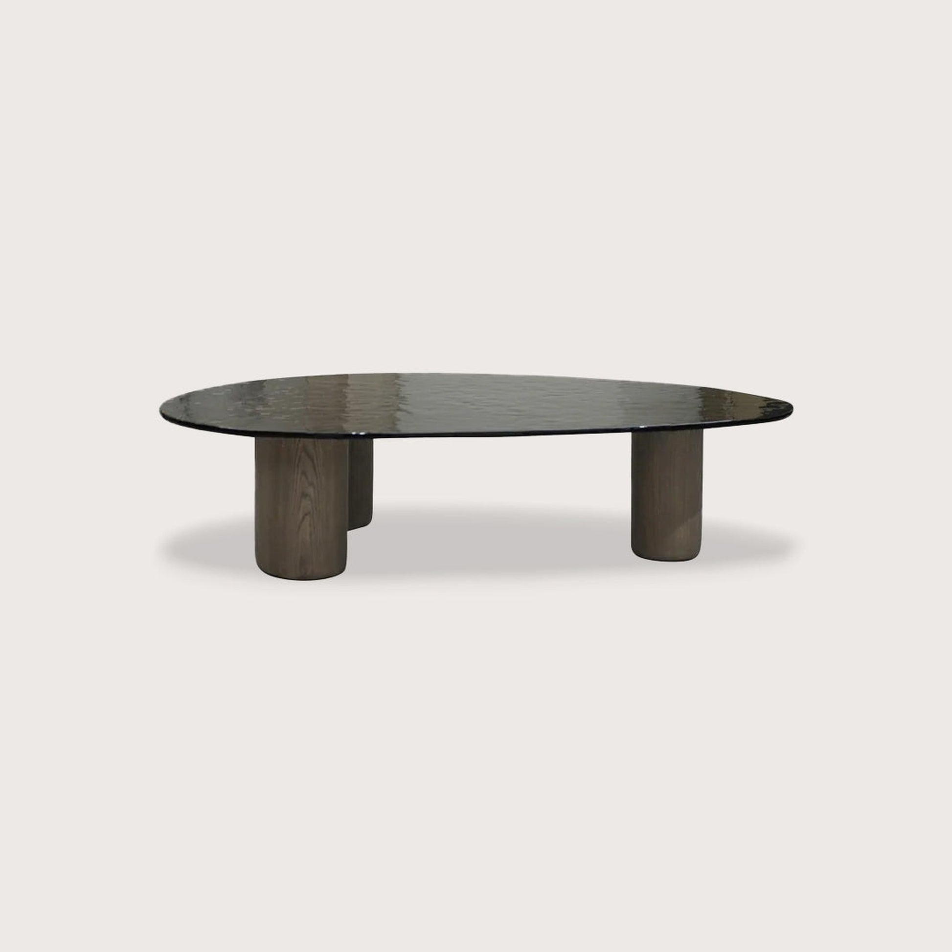 Stellar Asymmetrical Timber Coffee Table - Black Coffee Table Raffine