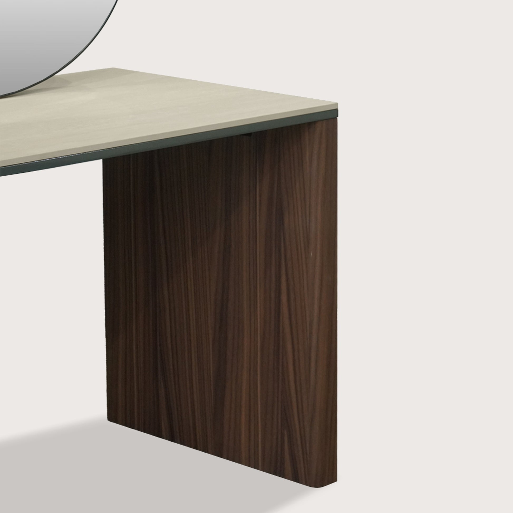 Sydney Soft Curved Marble Console Table - Green Console Table Raffine