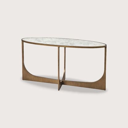Sylvie Marble Console Table - Brass Console Table Raffine Default Title