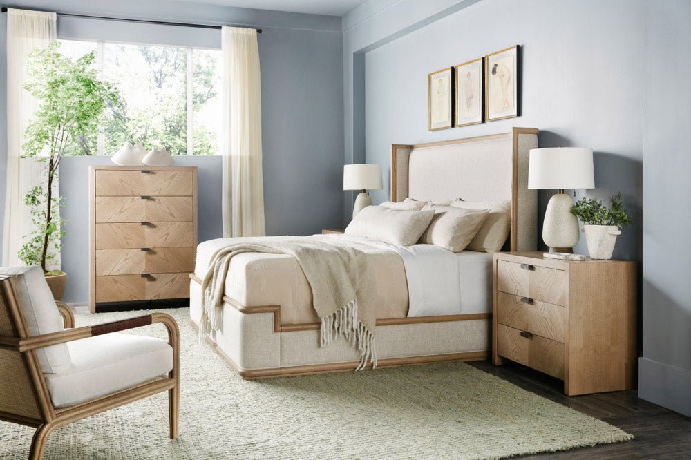 Theodore Alexander Catalina Three Drawer Nightstand - Dune Bedside Table Bloomingdales   