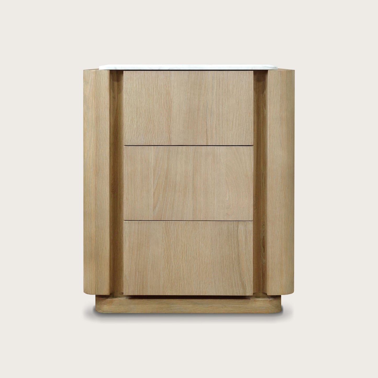Valentine Marble Bedside Table - Brass Bedside Table Raffine Default Title