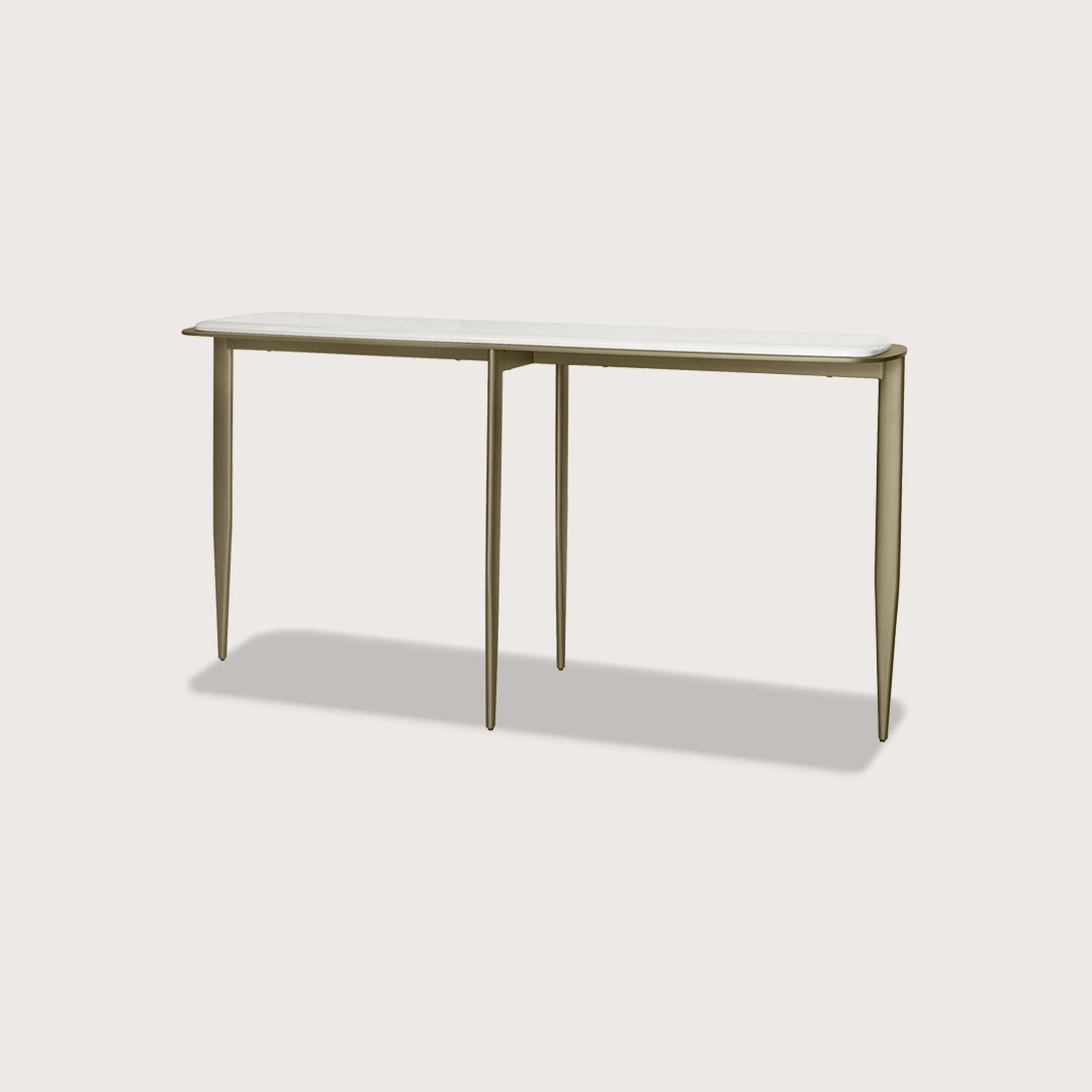 Willow Metal Console Table - Brass Console Table Raffine Default Title