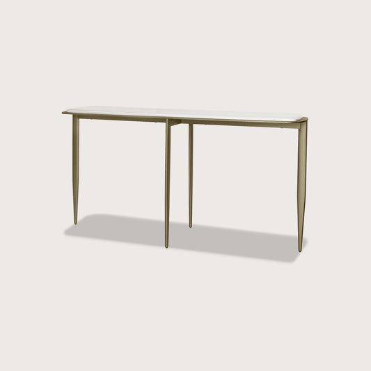 Willow Metal Console Table - Brass Console Table Raffine Default Title