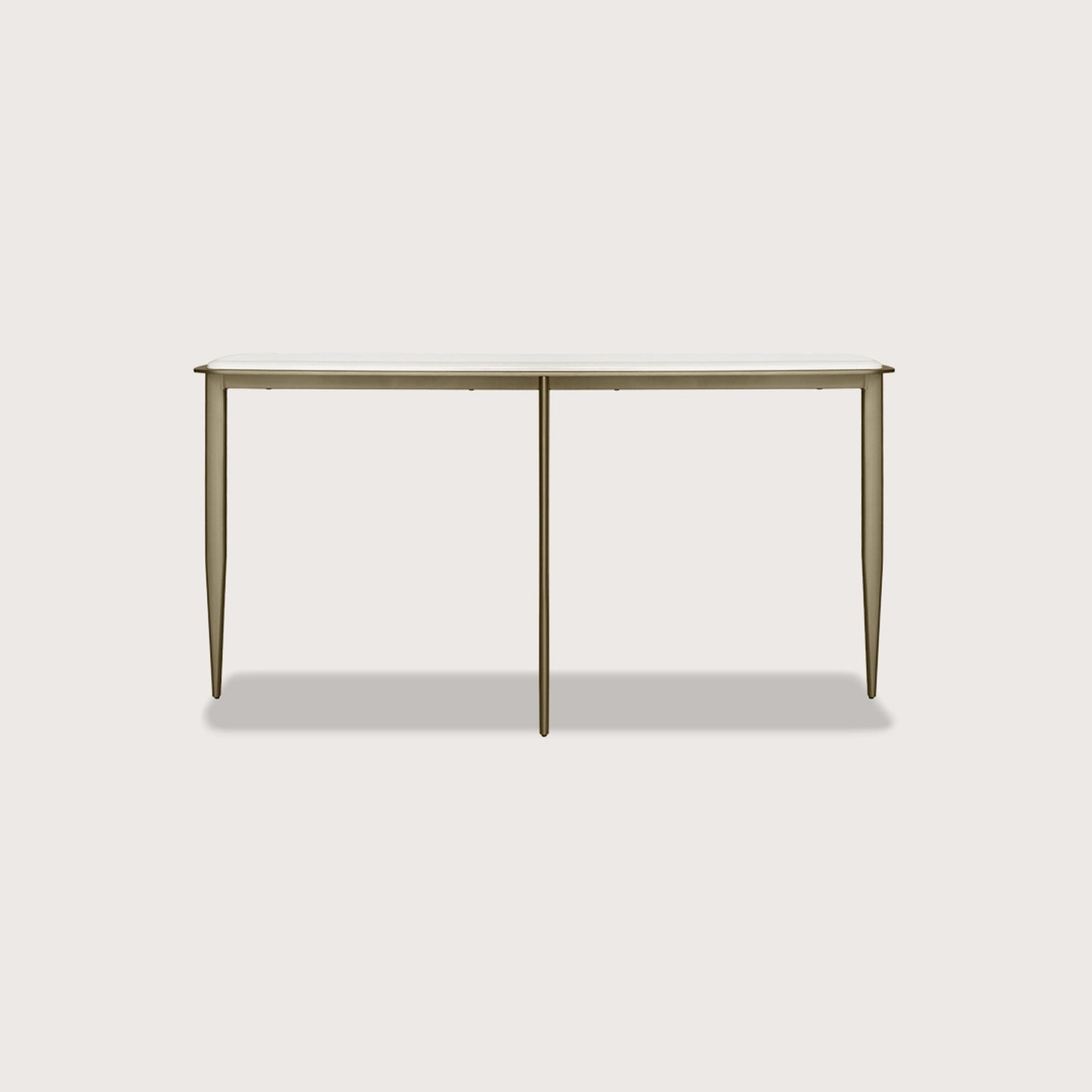 Willow Metal Console Table - Brass Console Table Raffine