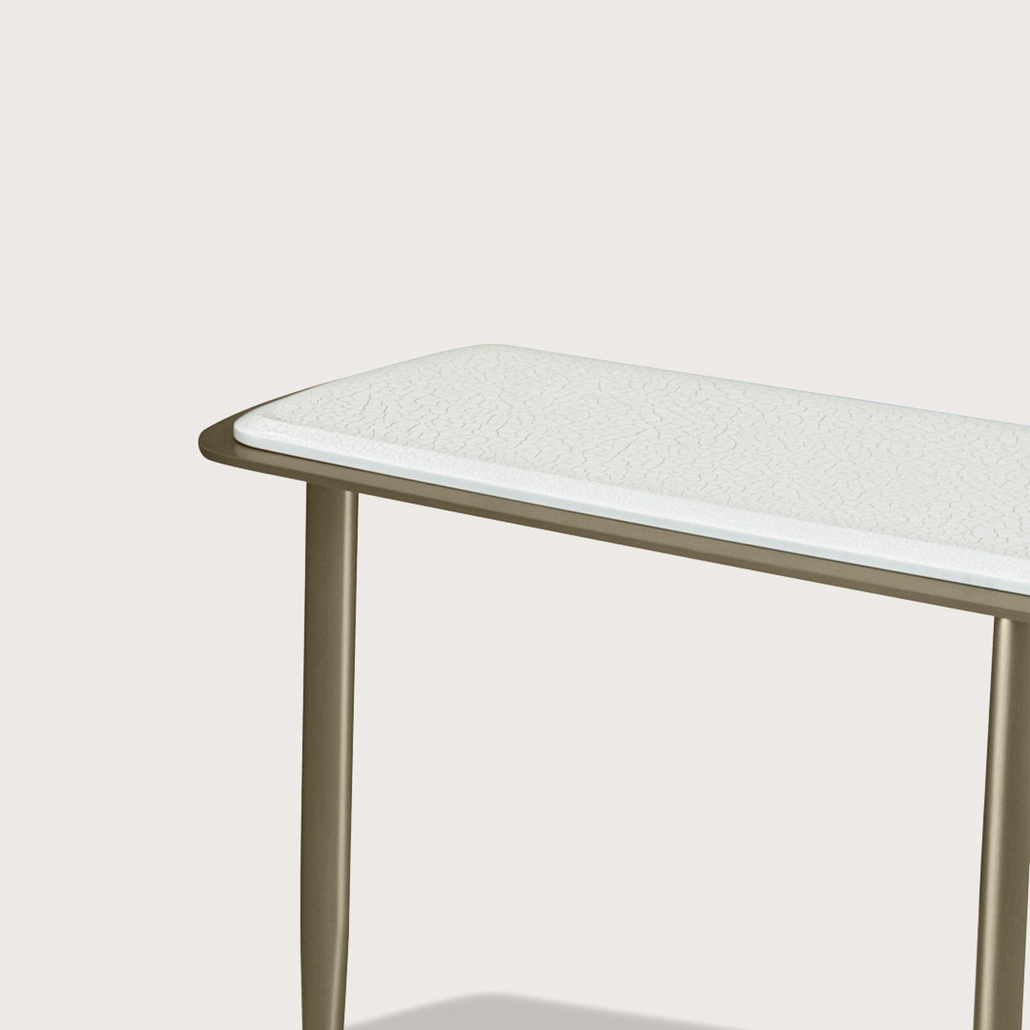 Willow Metal Console Table - Brass Console Table Raffine