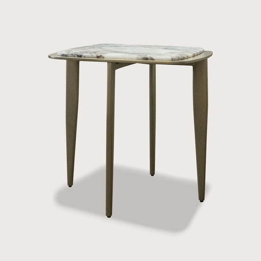 Willow Tapered Marble Side Table - Sapphire Side Table Raffine Default Title