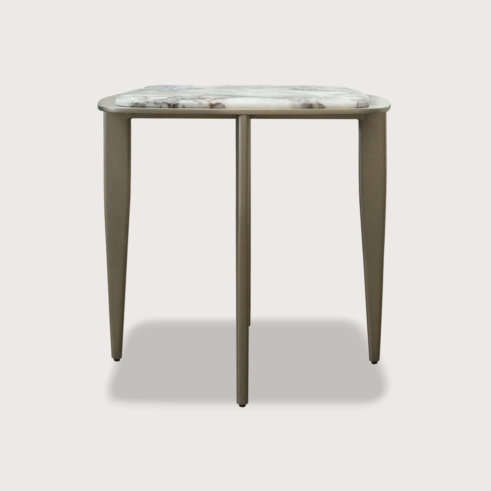 Willow Tapered Marble Side Table - Sapphire Side Table Raffine