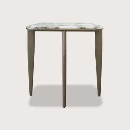 Willow Tapered Marble Side Table - Sapphire Side Table Raffine