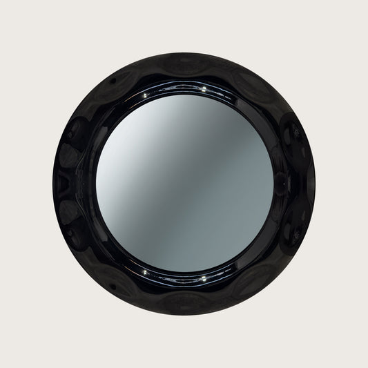 Wren Circular Glass Mirror - Black Mirror Raffine Default Title