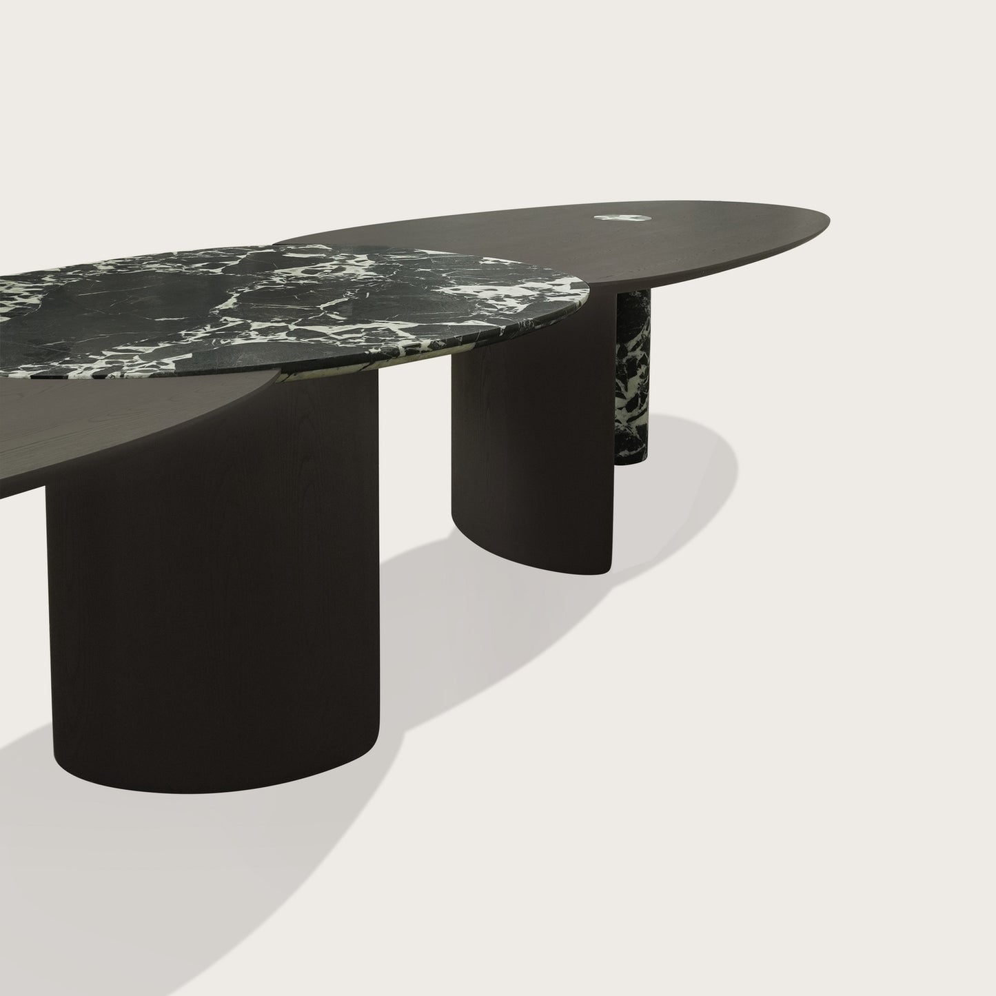 Xander Marble Dining Table - Truffle Dining Table Raffine