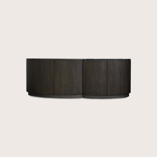 Xander Marble Sideboard - Truffle Sideboard Raffine Truffle