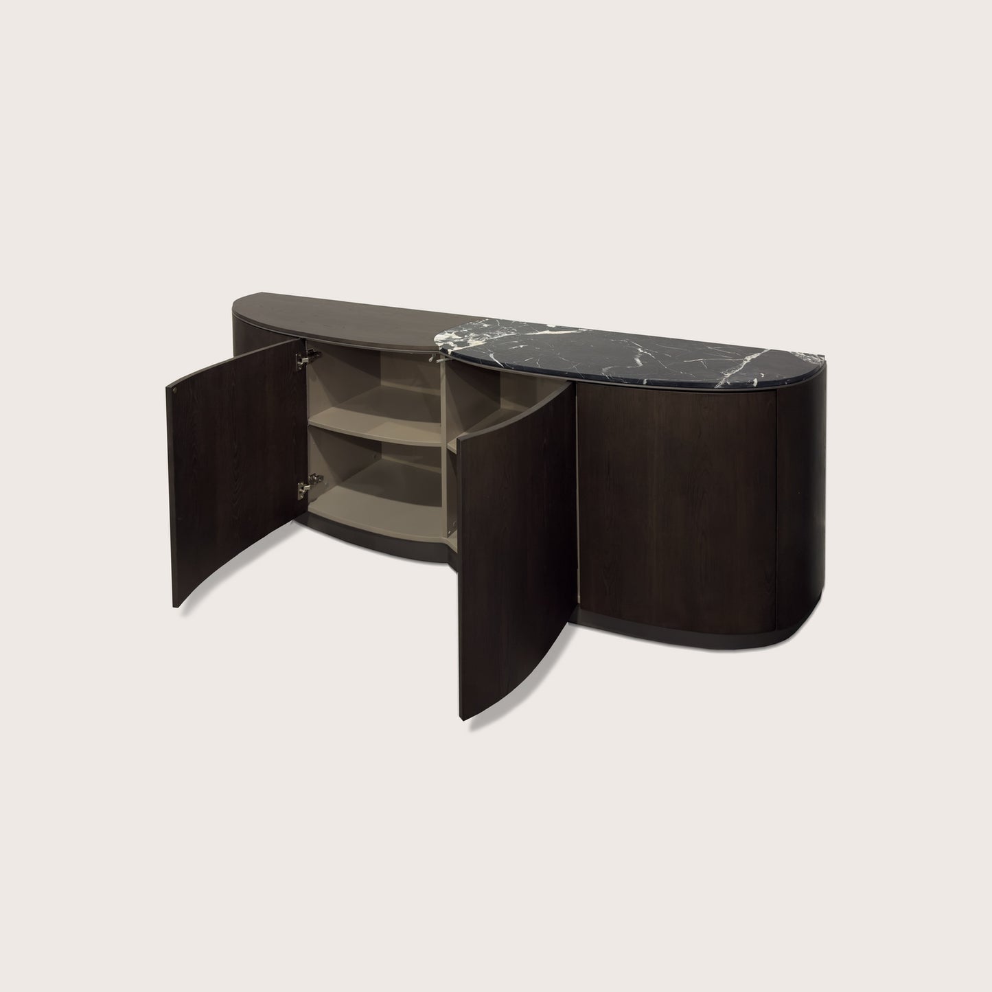 Xander Marble Sideboard - Truffle Sideboard Raffine