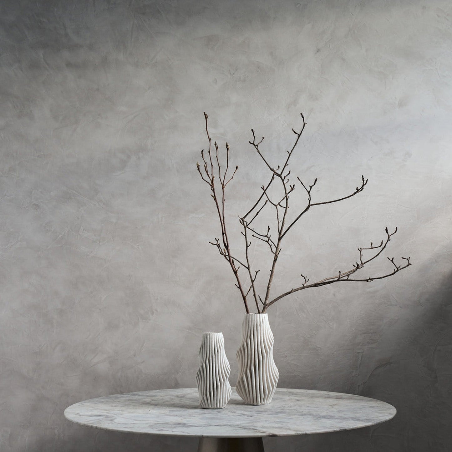Yvette Round Marble Dining Table - Brass Dining Table Raffine